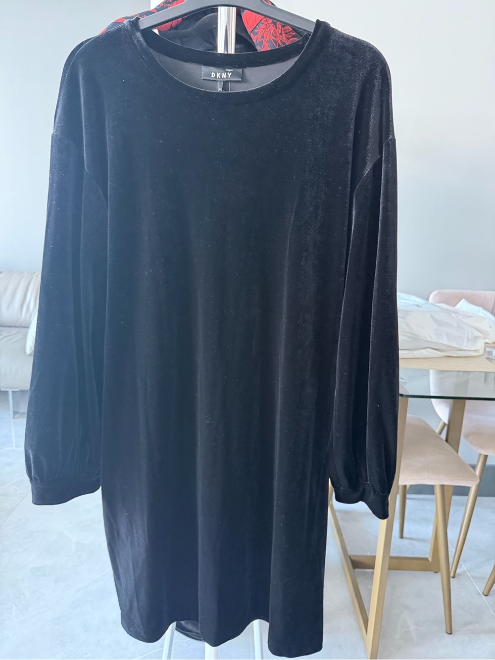 DKNY Long Sleeve Dress in Black Size XL NWT